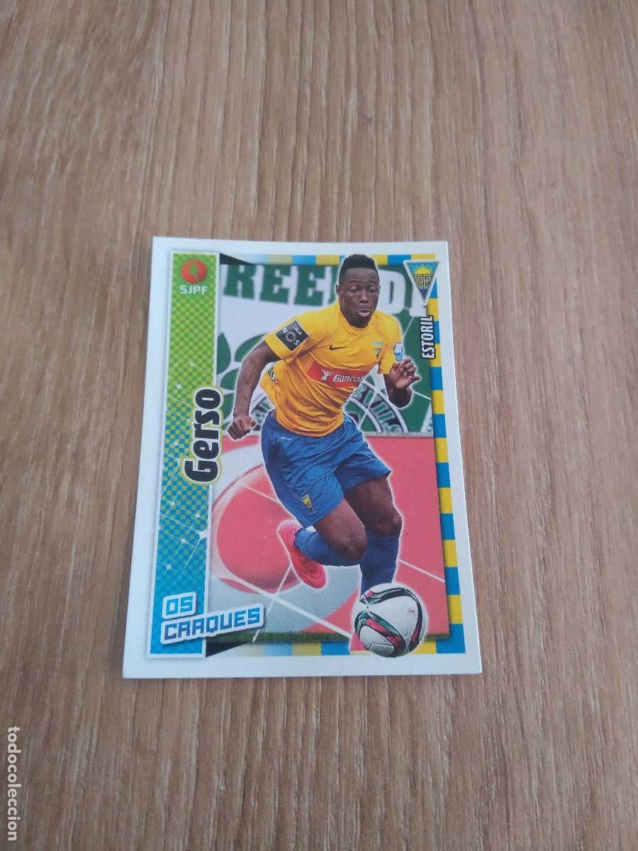 Figurine di Calcio: 367 GERSO ESTORIL CROMO FUTBOL PANINI LIGA PORTUGAL 2015-2016 FUTEBOL 15-16