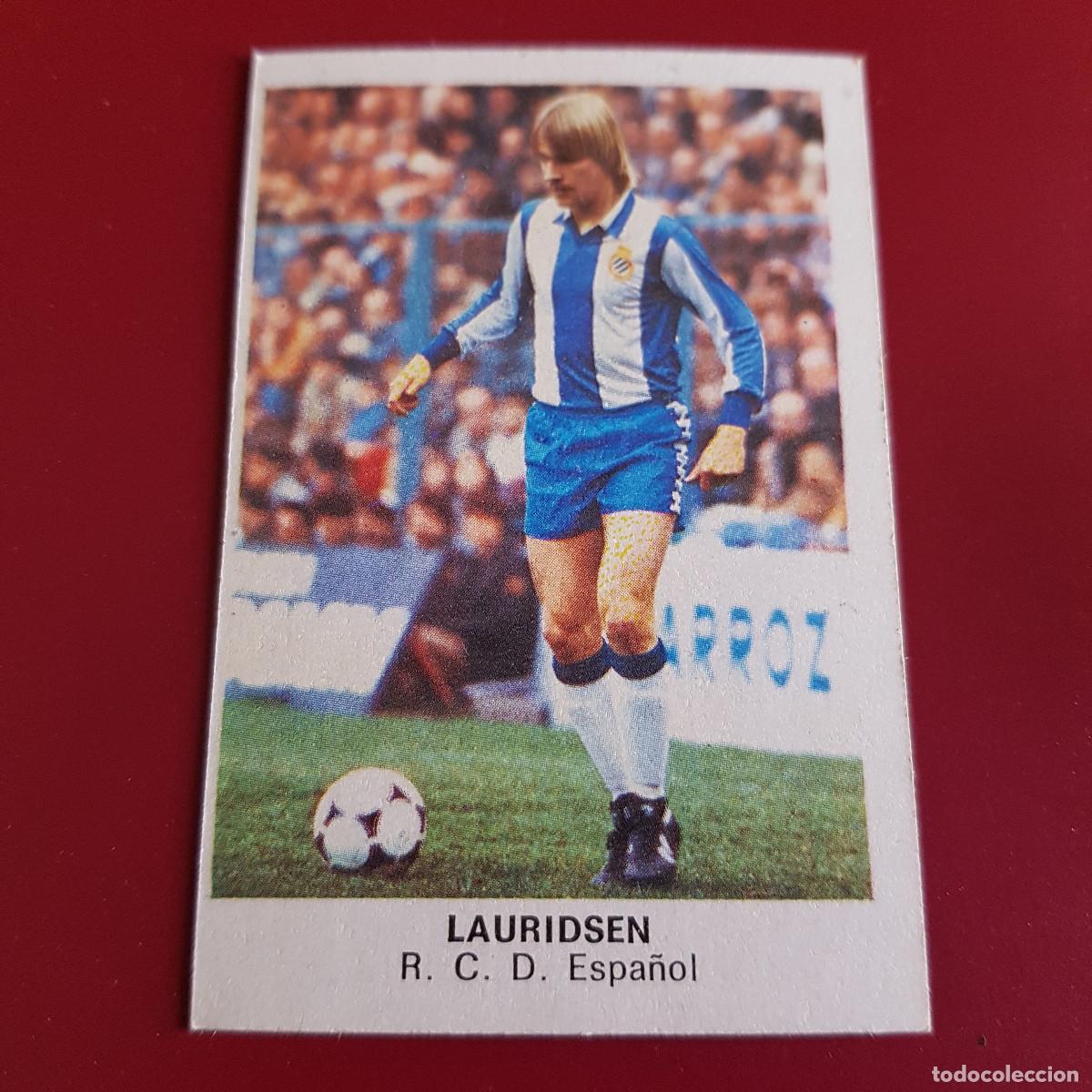 Cromos de F&uacute;tbol: CROPAN - CROMOS CANO - FUTBOL 1983 1984 - 83 84 - ESPA&Ntilde;OL - LAURIDSEN - NUNCA PEGADO