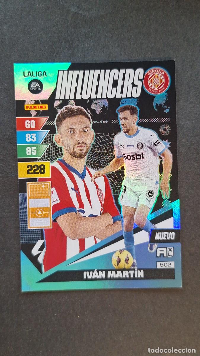 Cromos de F&uacute;tbol: L1 IVAN MARTIN GIRONA F. C. 502 NUEVO INFLUENCERS ADRENALYN XL LIGA 2023/2024 23 24 PANINI