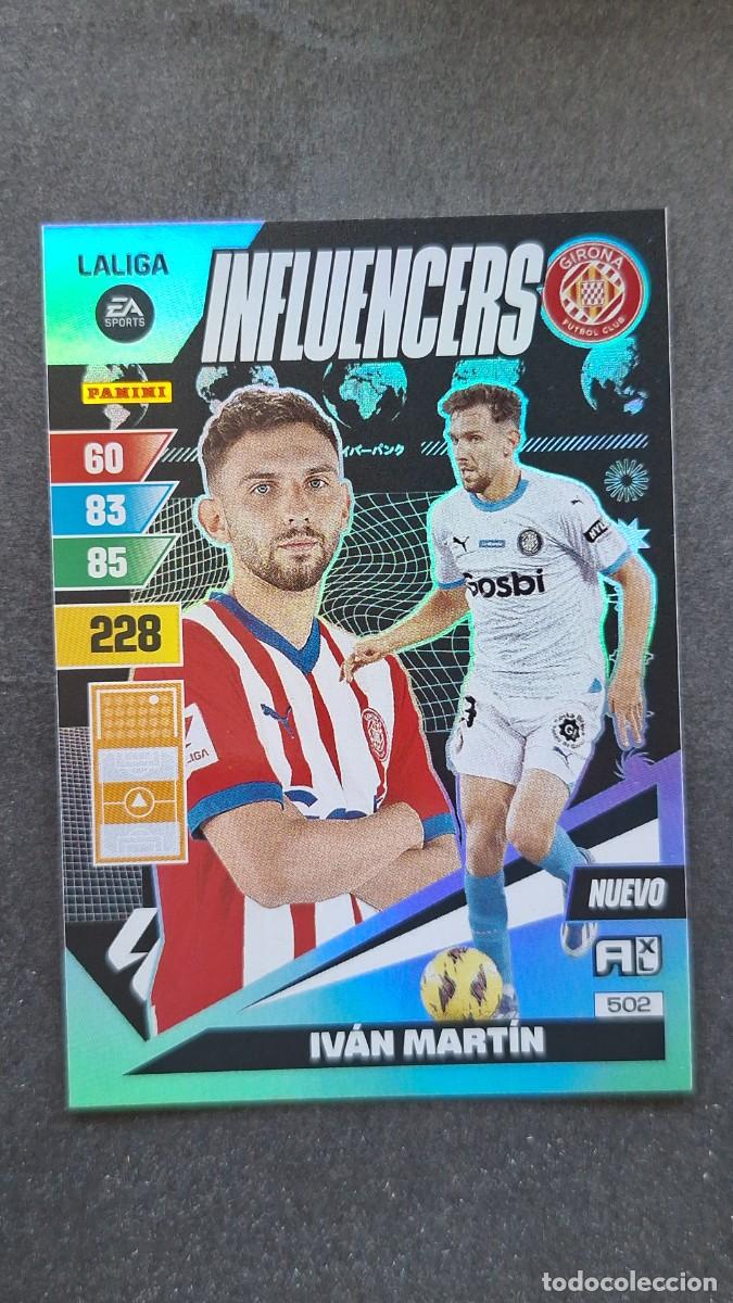 Cromos de F&uacute;tbol: L1 IVAN MARTIN GIRONA F. C. 502 NUEVO INFLUENCERS ADRENALYN XL LIGA 2023/2024 23 24 PANINI