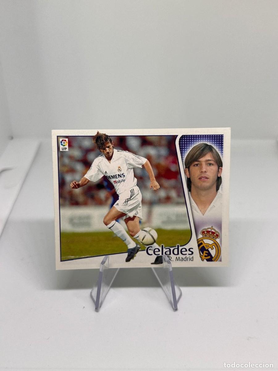 Cromos de F&uacute;tbol: Cromo Coloca Celades Real Madrid liga este 2004 2005 04 05 sin pegar