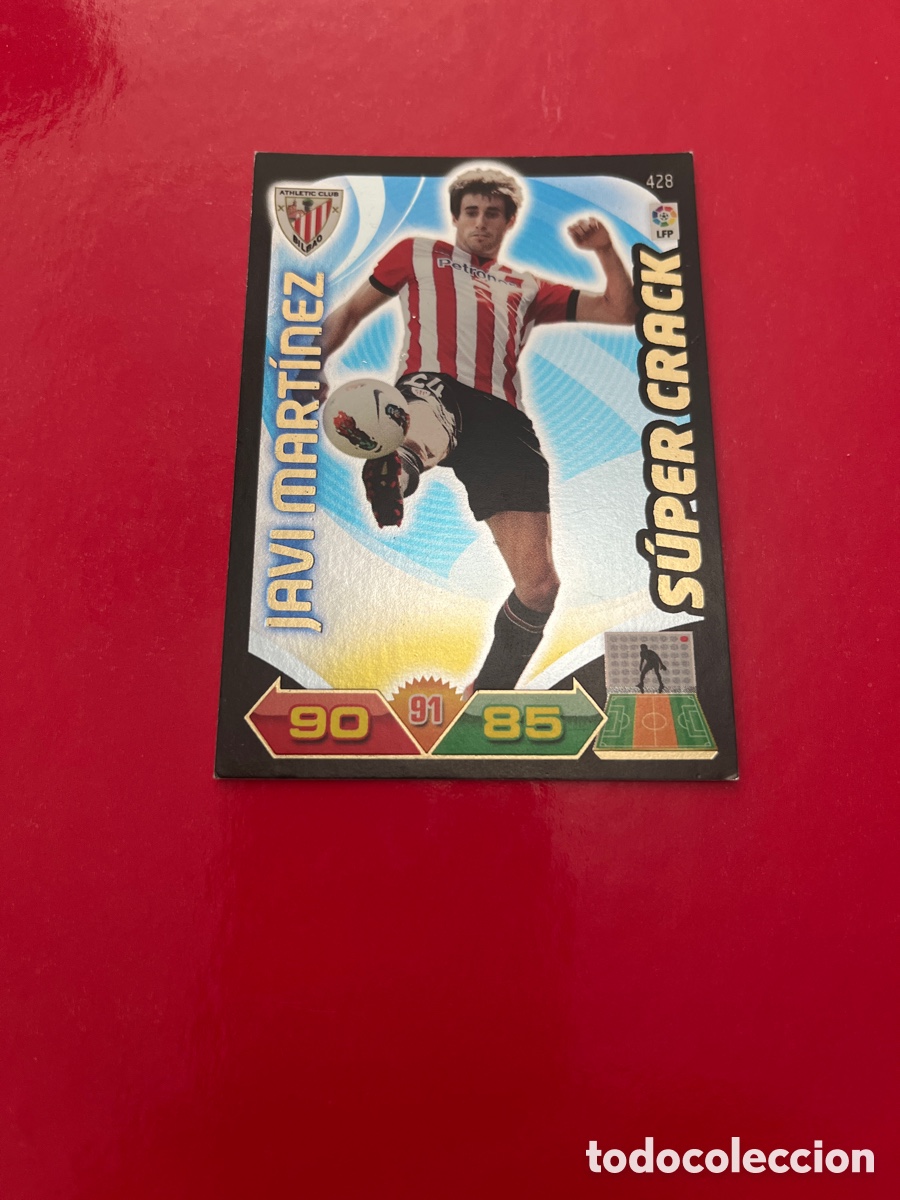 Cromos de F&uacute;tbol: JAVI MARTINEZ ATHLETIC CLUB N&ordm; 428 SUPERCRACK ADRENALYN 2011 2012 PANINI XL 11 12 CROMO FUTBOL