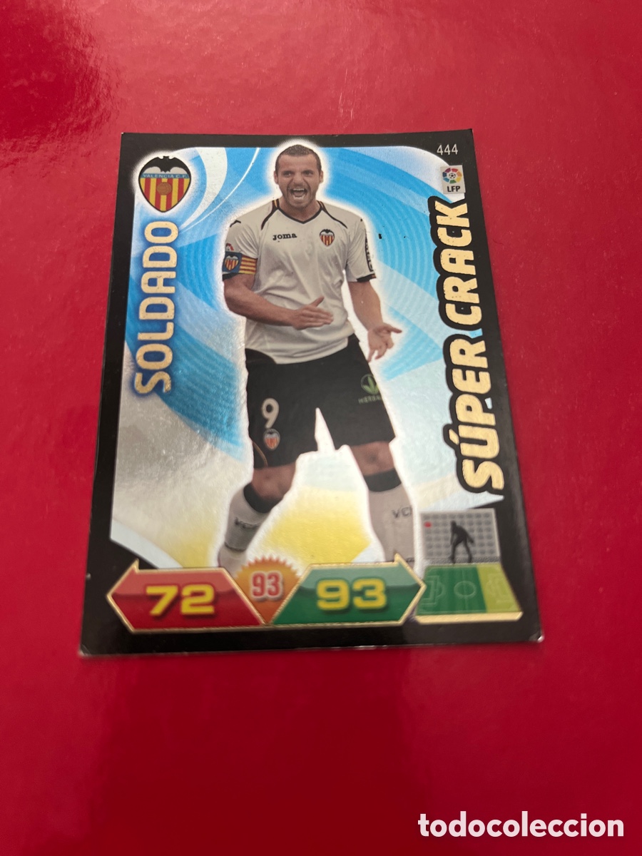 Fu&szlig;ball-Sticker: SOLDADO VALENCIA C.F. N&ordm; 444 SUPERCRACK ADRENALYN 2011 2012 PANINI XL 11 12 CROMO FUTBOL