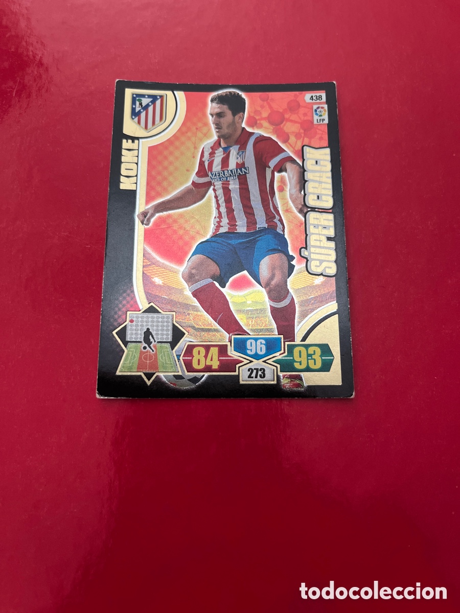 Figurine di Calcio: KOKE ATLETICO DE MADRID 438 SUPERCRACK ADRENALYN 2013 2014 PANINI XL 13 14 CROMO FUTBOL