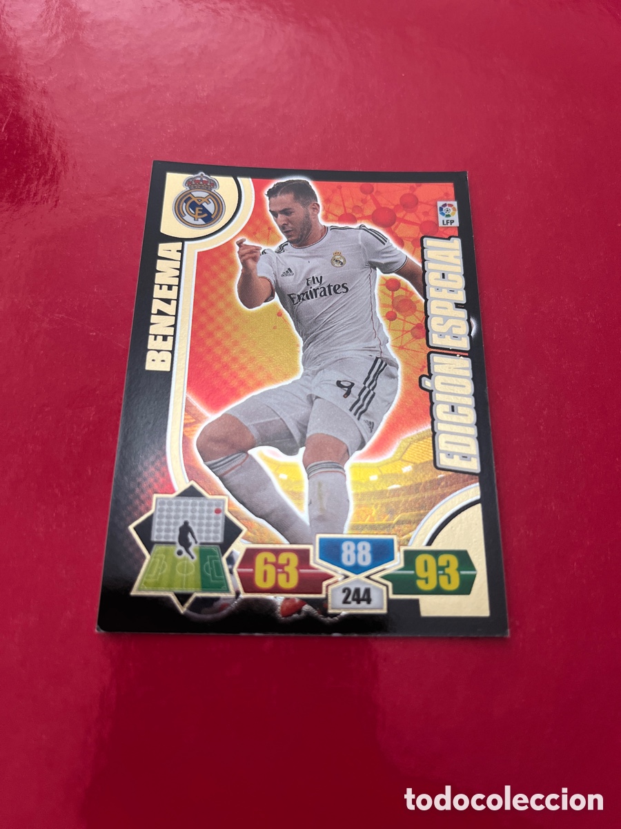 Cartes &agrave; collectionner de Football: BENZEMA REAL MADRID EDICION ESPECIAL ADRENALYN 2013 2014 PANINI XL 13 14