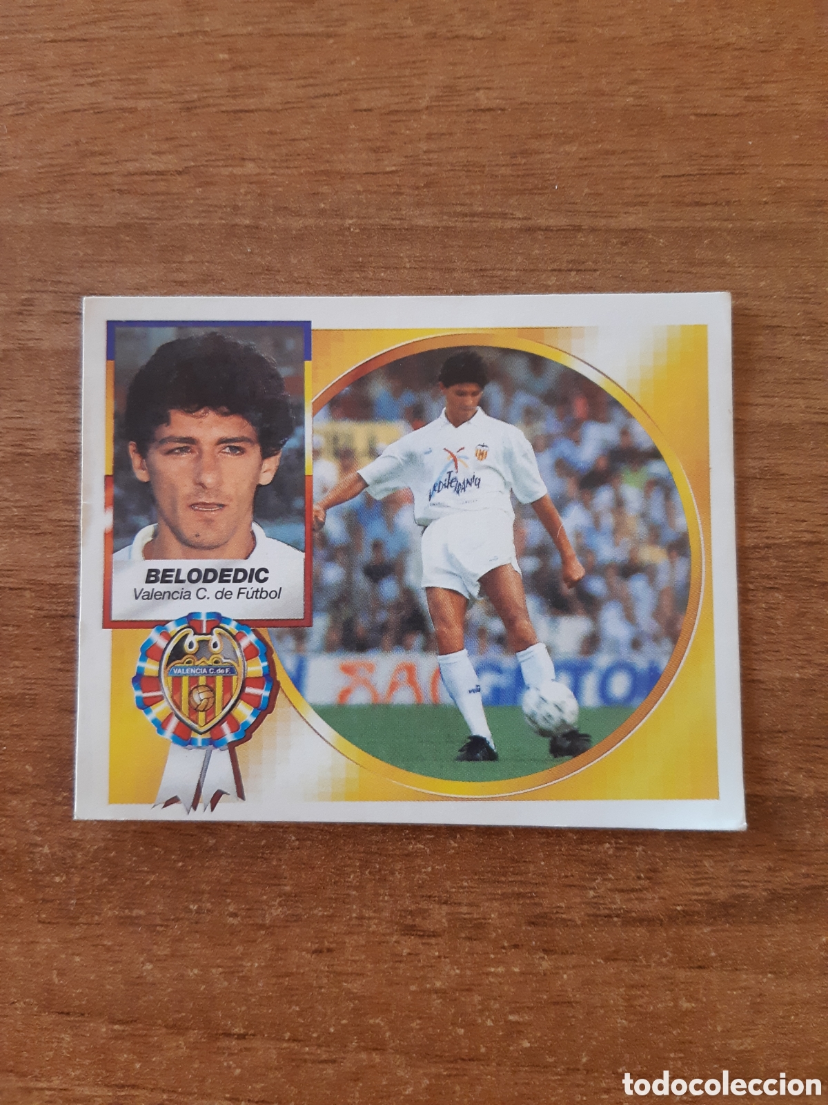 Cromos de F&uacute;tbol: Baja Belodedic (Valencia) Liga 94-95 ESTE. Nunca pegado, sin pegar