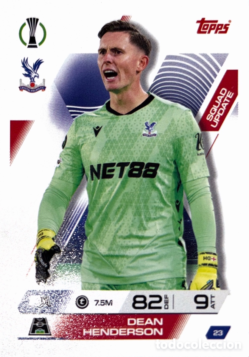 Cromos de F&uacute;tbol: 23. Dean Henderson - Crystal Palace - (MATCH ATTAX EXTRA CHAMPIONS LEAGUE 2025/26) TOPPS