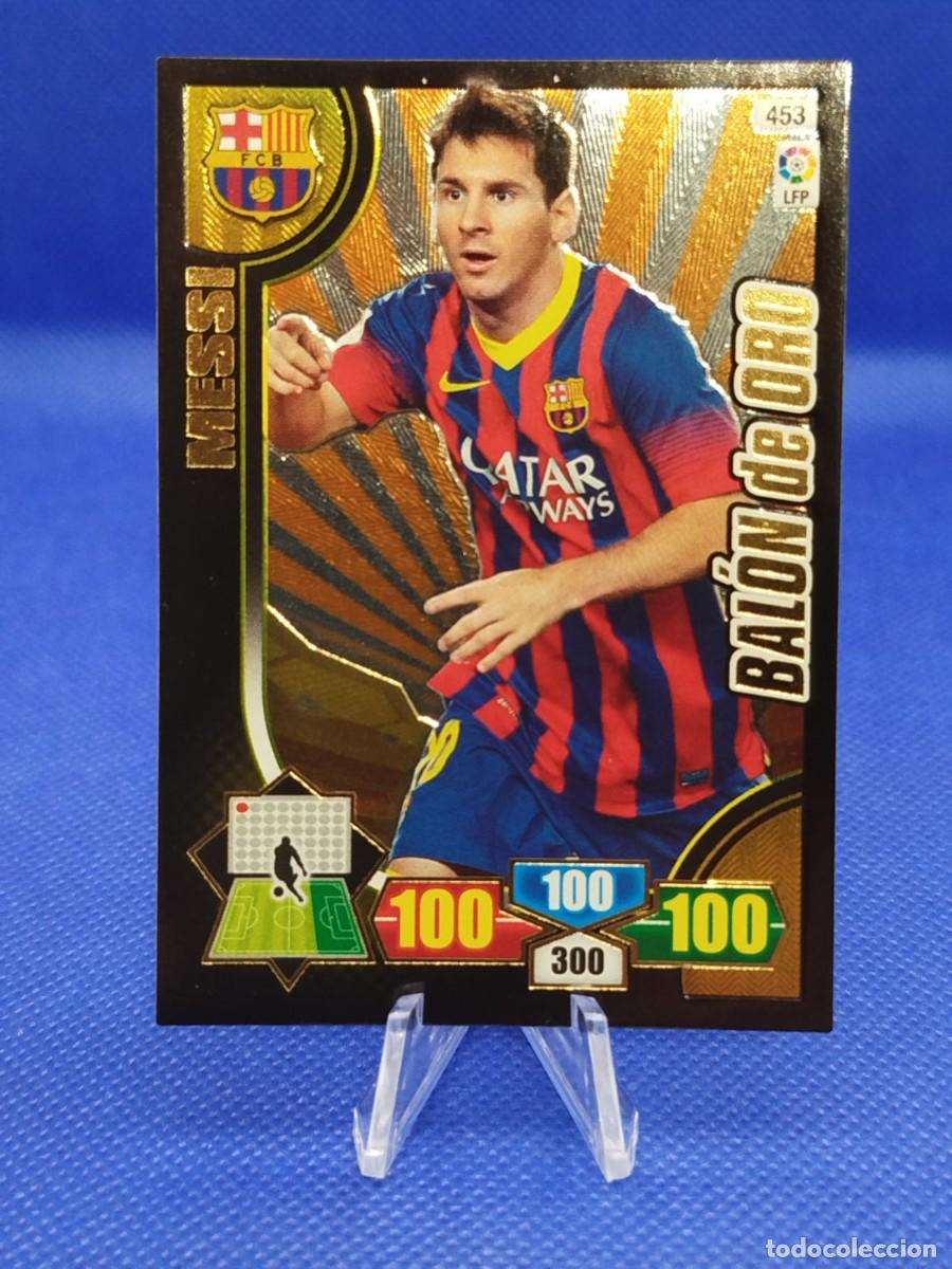 Cromos de F&uacute;tbol: #453 LIONEL MESSI FC BARCELONA 2013 2014 PANINI ADRENALYN XL &rdquo;BALON DE ORO&rdquo;