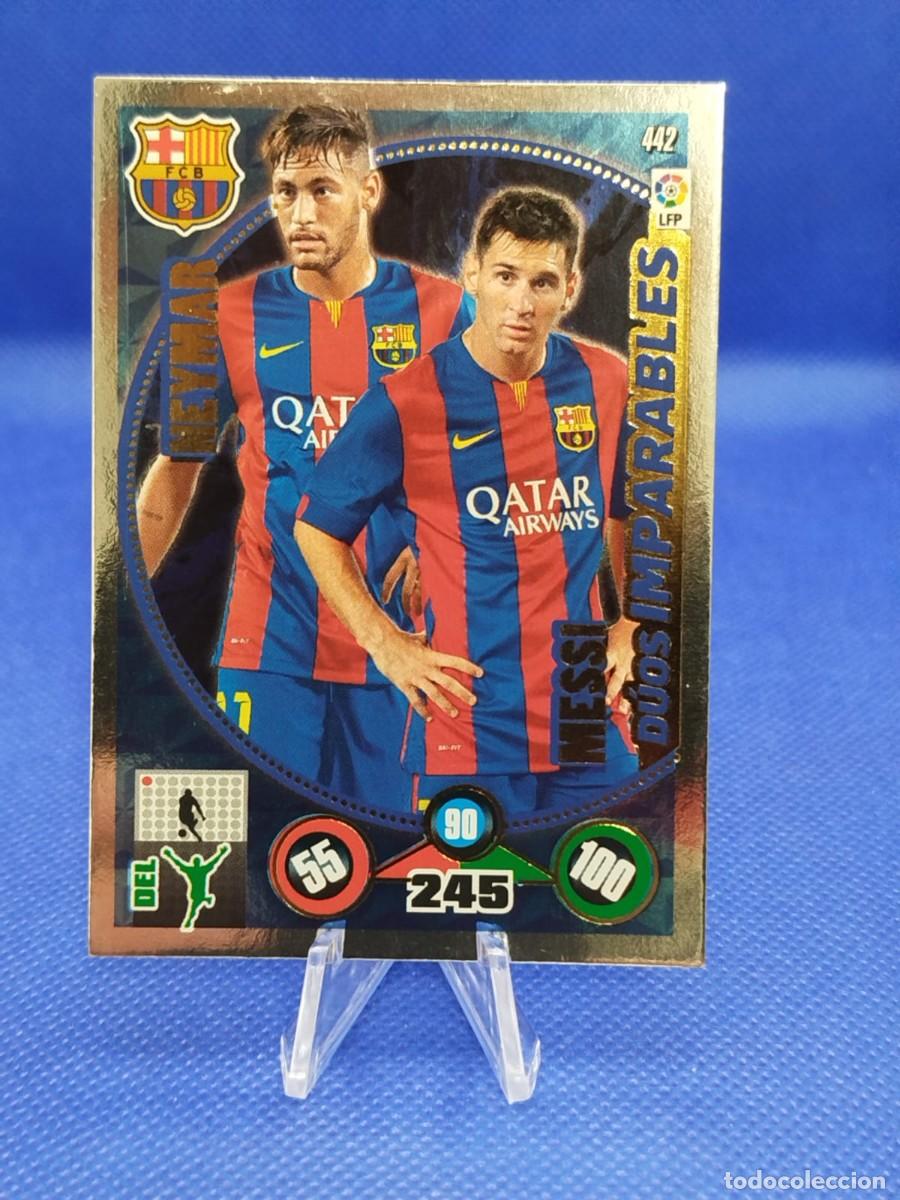 Cartes &agrave; collectionner de Football: #442 LIONEL MESSI & NEYMAR JR FC BARCELONA 2014 2015 PANINI ADRENALYN XL &rdquo;IMPARABLES&rdquo;