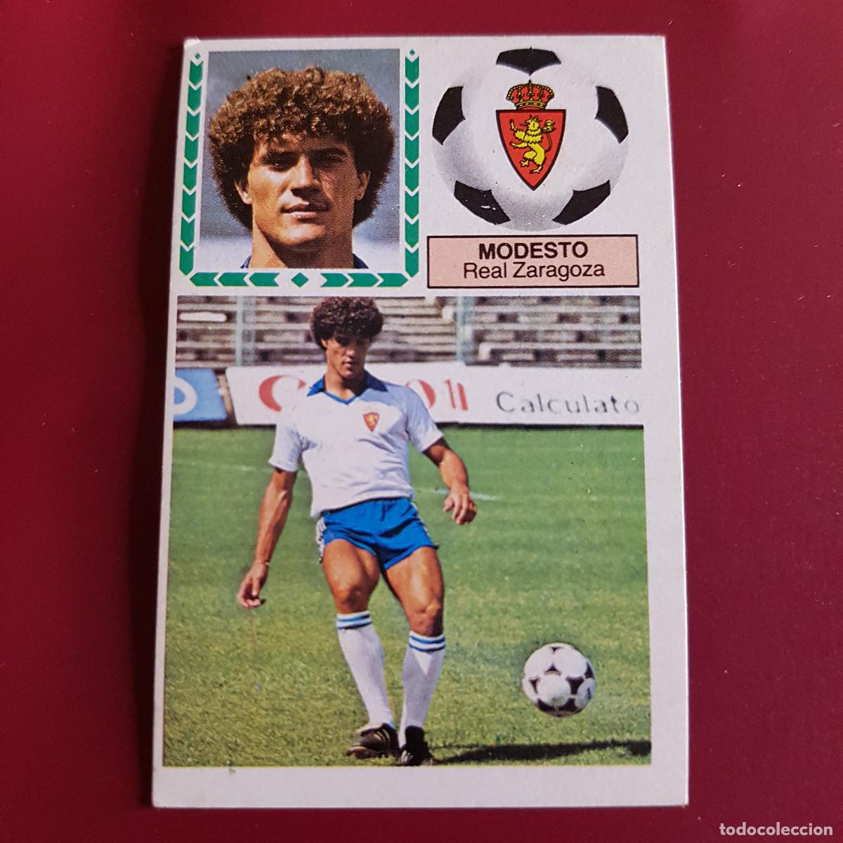 Cartes &agrave; collectionner de Football: ESTE - LIGA 1983 1984 - 83 84 - ZARAGOZA - MODESTO - NUNCA PEGADO