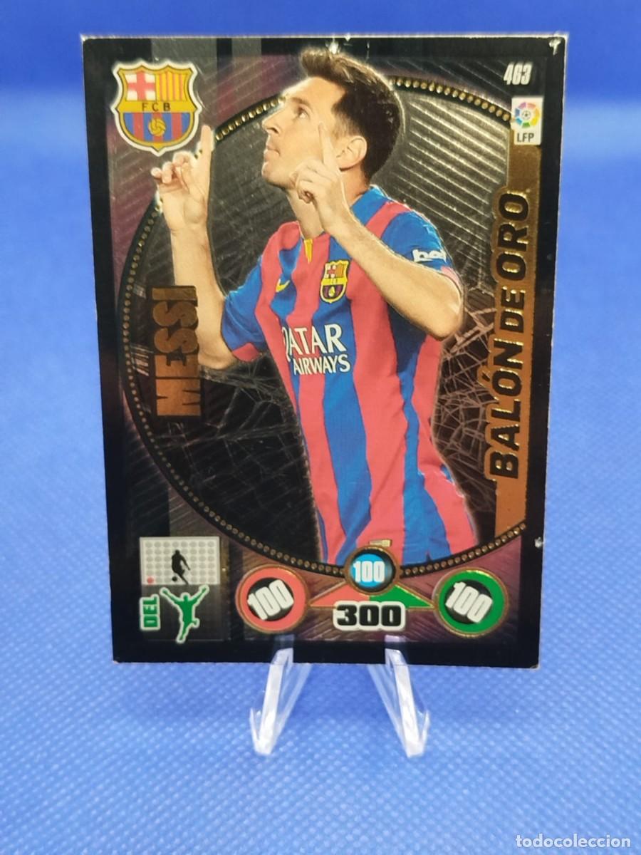 Cartes &agrave; collectionner de Football: #463 LIONEL MESSI FC BARCELONA 2014 2015 PANINI ADRENALYN XL &rdquo;BALON DE ORO&rdquo;