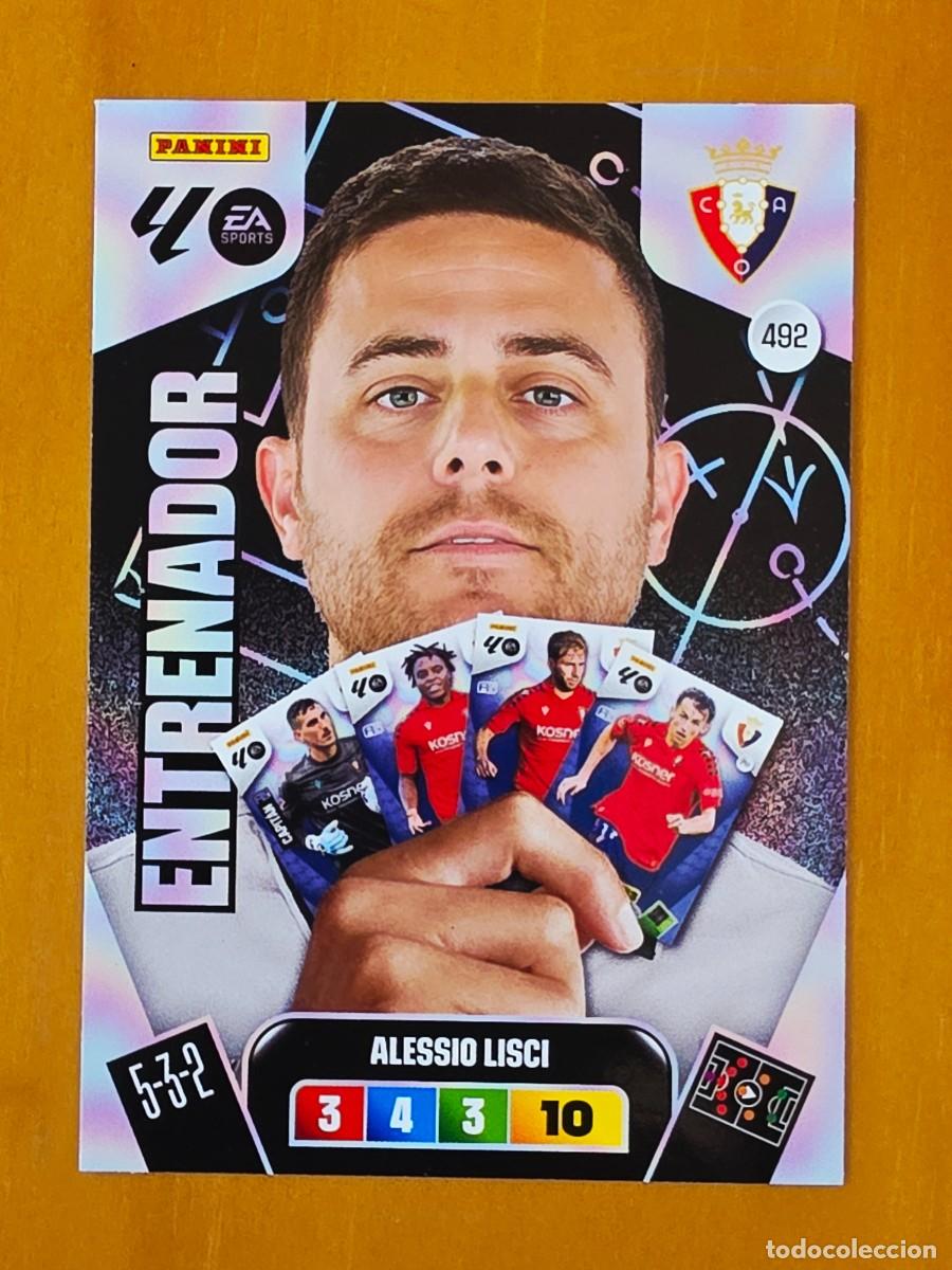 Cromos de F&uacute;tbol: 492 Alessio Lisci, CA Osasuna, Entrenador, Panini Adrenalyn XL Liga 2025 2026 25 26