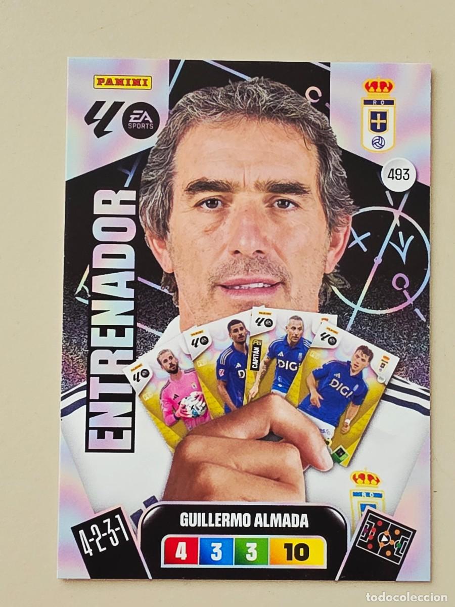Cromos de F&uacute;tbol: 493 Guillermo Almada, Real Oviedo, Entrenador, Panini Adrenalyn XL Liga 2025 2026 25 26