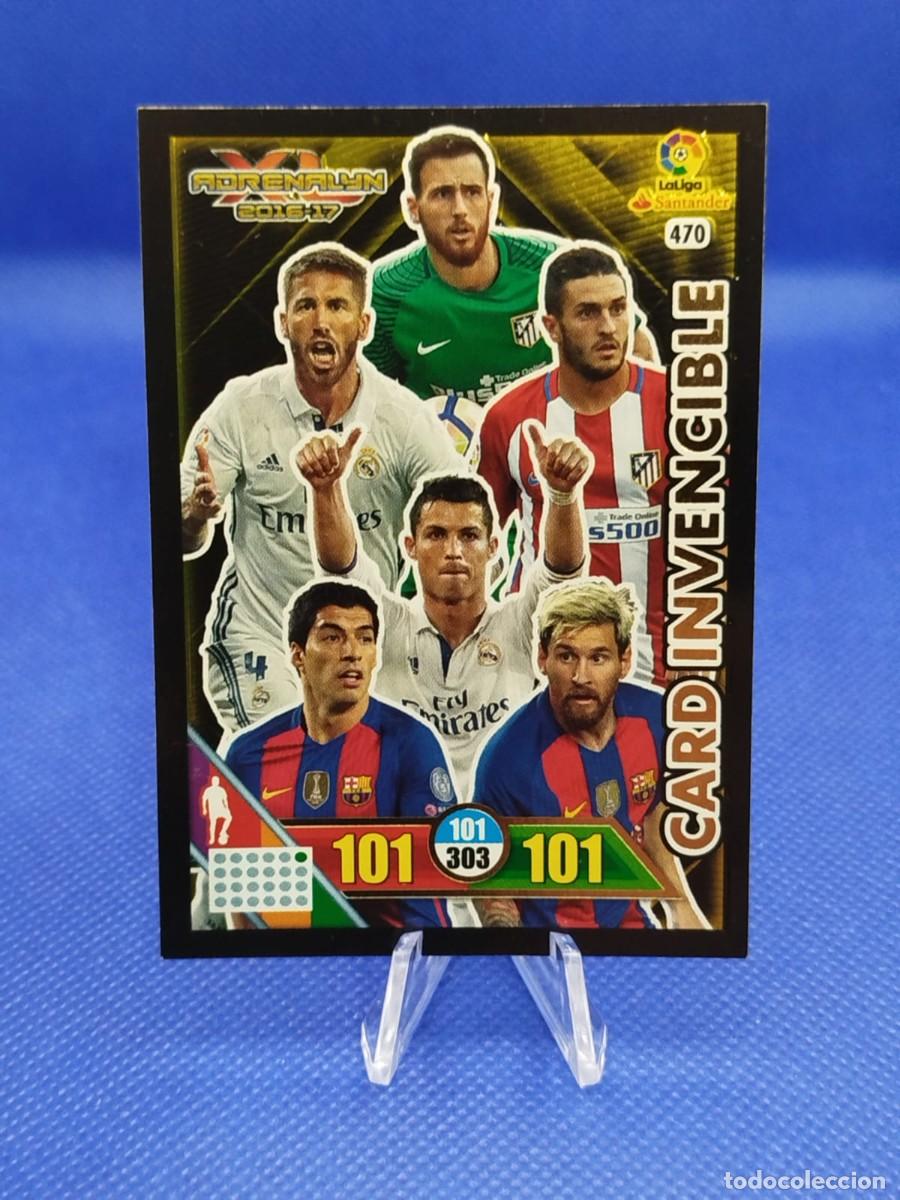 Cromos de F&uacute;tbol: #470 LIONEL MESSI FC BARCELONA 2016 2017 PANINI ADRENALYN XL &rdquo;CARD INVENCIBLE&rdquo;