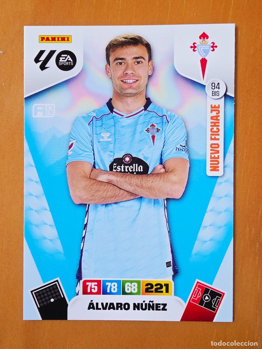 Cromos de F&uacute;tbol: 94 BIS &Aacute;lvaro N&uacute;&ntilde;ez, RC Celta de Vigo, Nuevo Fichaje, Panini Adrenalyn XL Liga 2025 2026 25 26