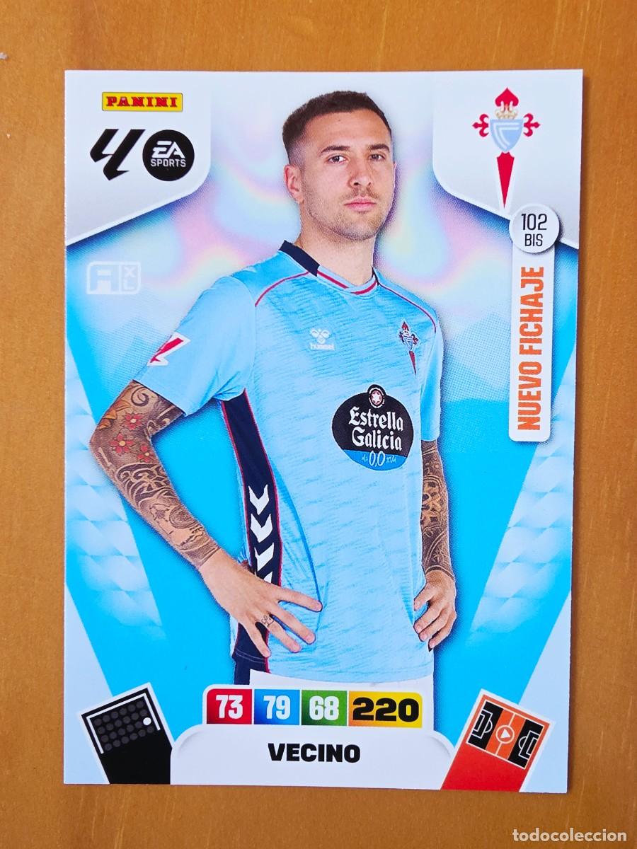 Cromos de F&uacute;tbol: 102 BIS Mat&iacute;as Vecino, RC Celta de Vigo, Nuevo Fichaje, Panini Adrenalyn XL Liga 2025 2026 25 26