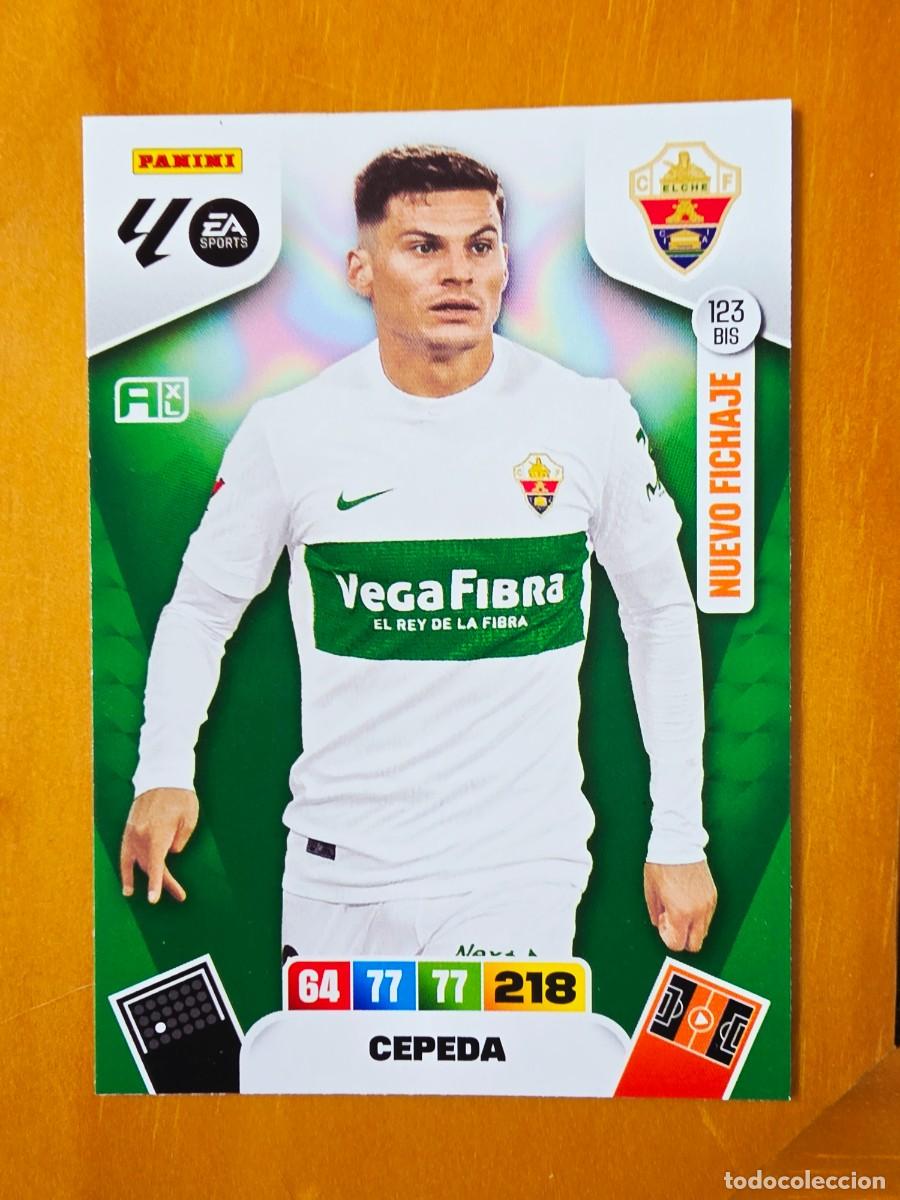 Cromos de F&uacute;tbol: 123 BIS Lucas Cepeda, Elche CF, Nuevo Fichaje, Panini Adrenalyn XL Liga 2025 2026 25 26