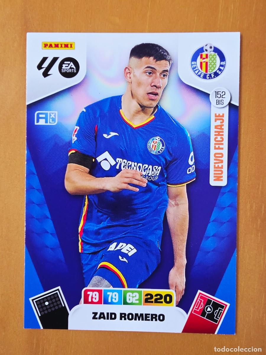 Cromos de F&uacute;tbol: 152 BIS Zaid Romero, Getafe CF, Nuevo Fichaje, Panini Adrenalyn XL Liga 2025 2026 25 26