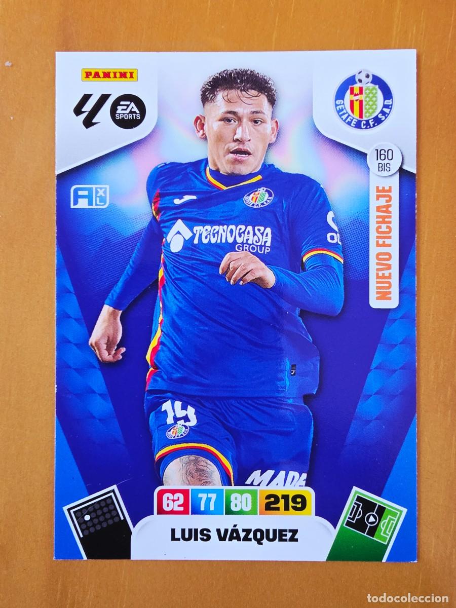 Cromos de F&uacute;tbol: 160 BIS Luis V&aacute;zquez, Getafe CF, Nuevo Fichaje, Panini Adrenalyn XL Liga 2025 2026 25 26
