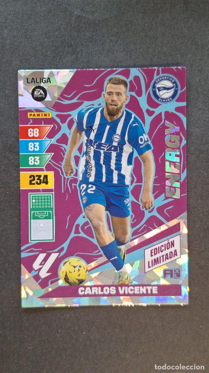 Cromos de Futebol: L1 CARLOS VICENTE DEPORTIVO ALAVES ENERGY EDICION LIMITADA ADRENALYN XL LIGA 2023/2024 23 24 PANINI