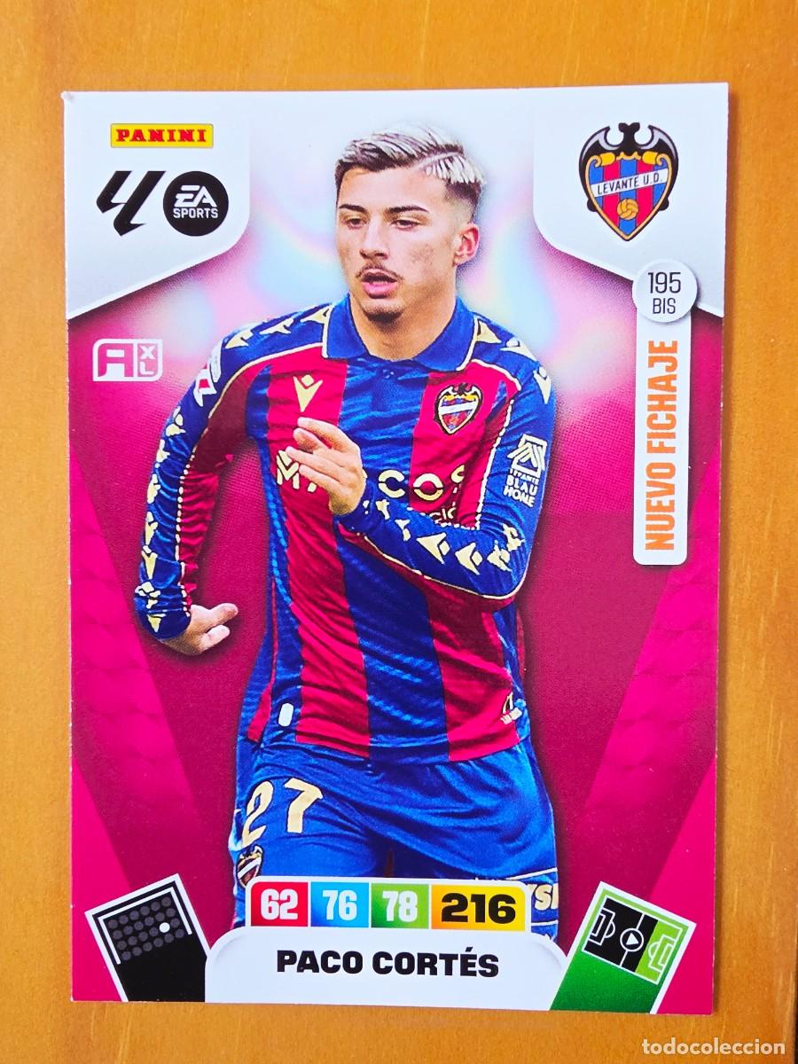 Cromos de Futebol: 195 BIS Paco Cort&eacute;s, Levante UD, Nuevo Fichaje, Panini Adrenalyn XL Liga 2025 2026 25 26