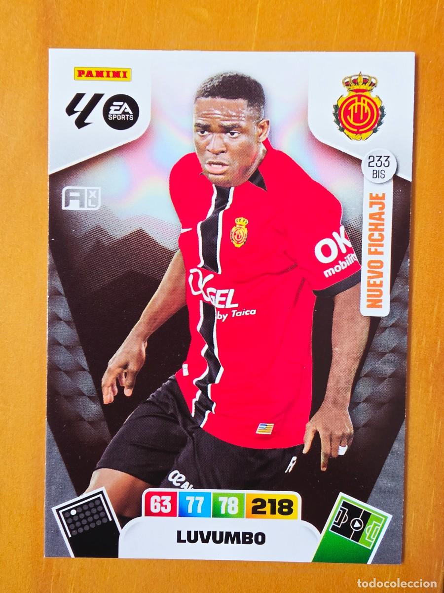 Fu&szlig;ball-Sticker: 233 BIS Zito Luvumbo, RCD Mallorca, Nuevo Fichaje, Panini Adrenalyn XL Liga 2025 2026 25 26