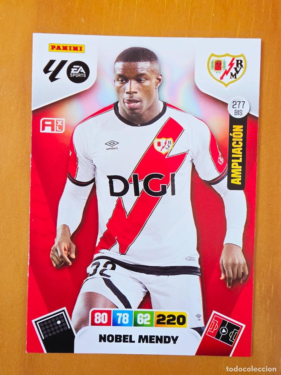 Cromos de F&uacute;tbol: 277 BIS Nobel Mendy, Rayo Vallecano, Ampliaci&oacute;n, Panini Adrenalyn XL Liga 2025 2026 25 26