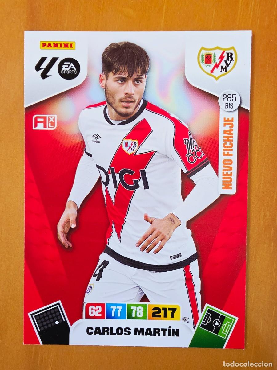 Cromos de F&uacute;tbol: 285 BIS Carlos Mart&iacute;n, Rayo Vallecano, Nuevo Fichaje, Panini Adrenalyn XL Liga 2025 2026 25 26