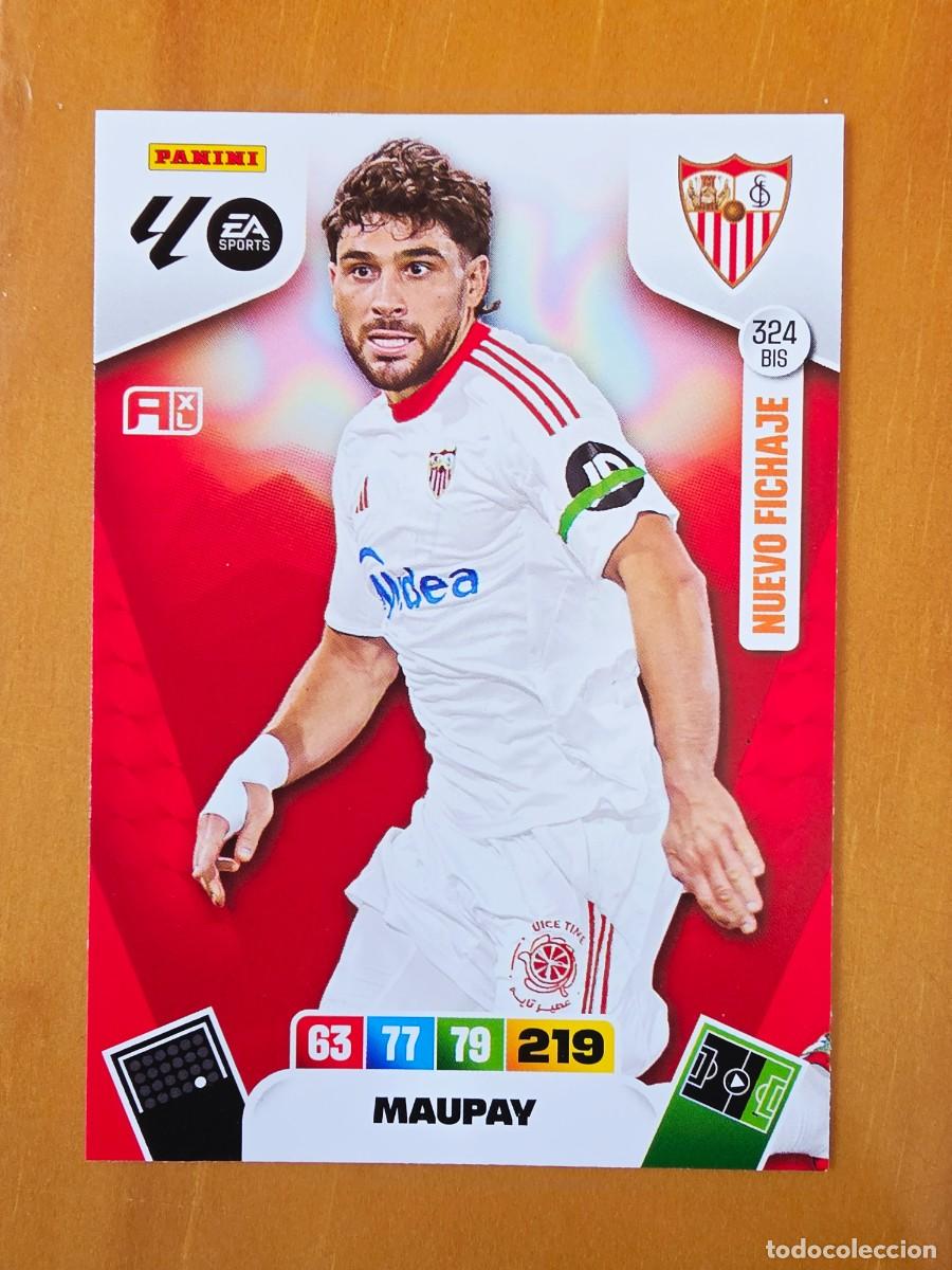 Cromos de F&uacute;tbol: 325 BIS Neal Maupay, Sevilla FC, Nuevo Fichaje, Panini Adrenalyn XL Liga 2025 2026 25 26