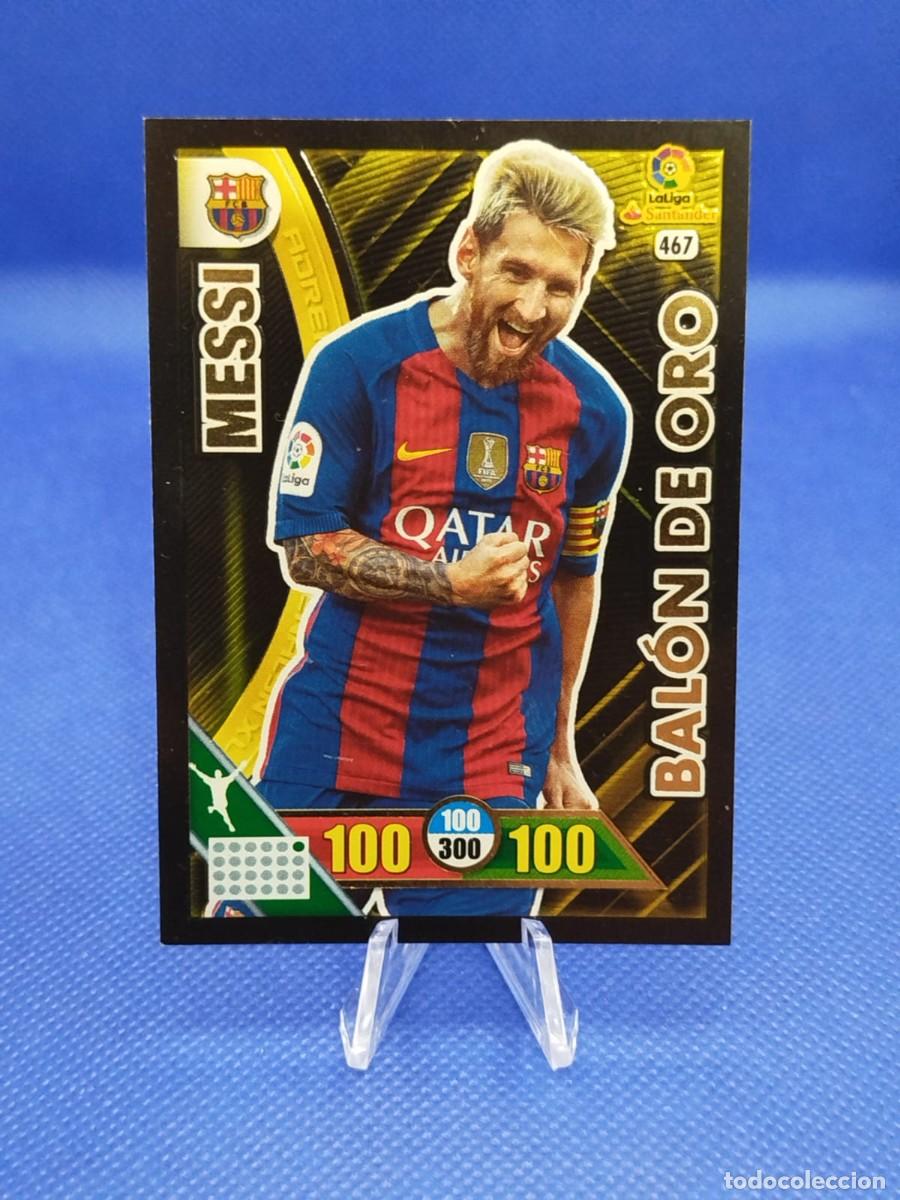 Cromos de F&uacute;tbol: #467 LIONEL MESSI FC BARCELONA 2016 2017 PANINI ADRENALYN XL &rdquo;BALON DE ORO&rdquo;
