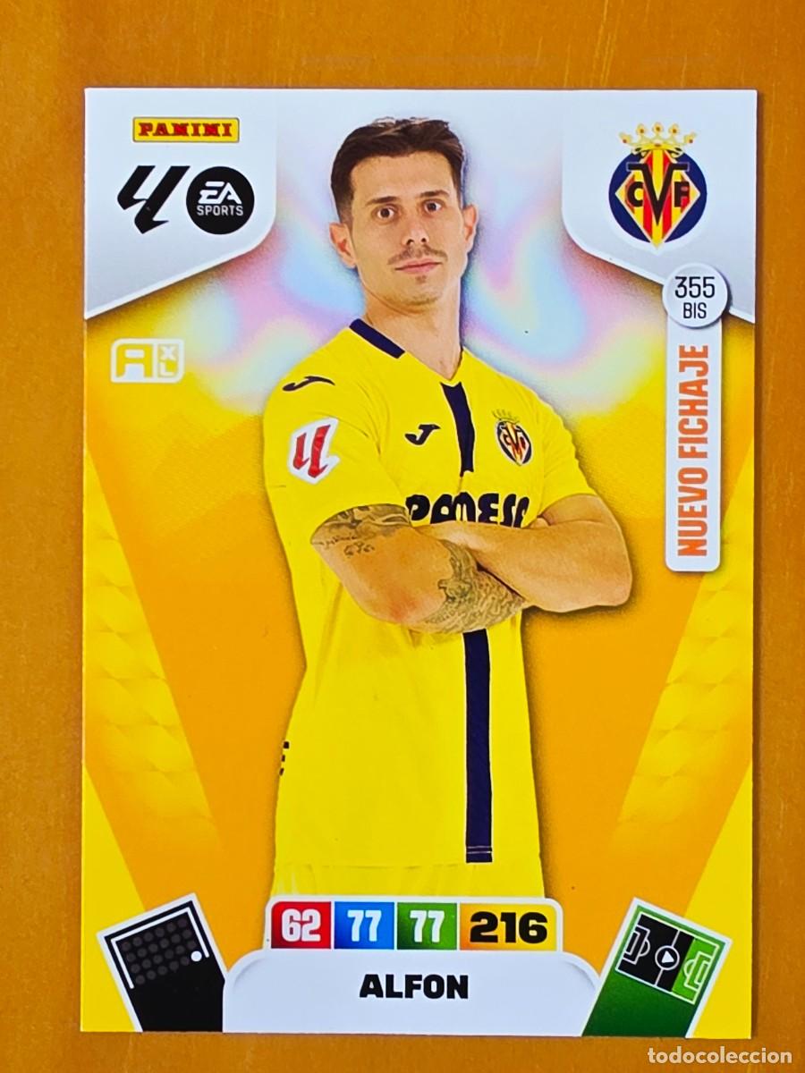 Cromos de F&uacute;tbol: 355 BIS Alfon, Villarreal CF, Nuevo Fichaje, Panini Adrenalyn XL Liga 2025 2026 25 26