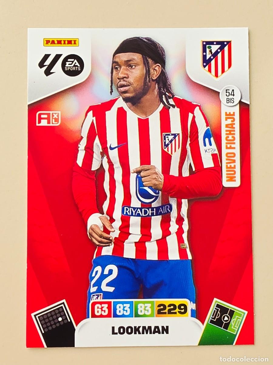 Cromos de F&uacute;tbol: 54 BIS Ademola Lookman, Atl&eacute;tico de Madrid, Nuevo Fichaje, Panini Adrenalyn XL Liga 2025 2026 25 26