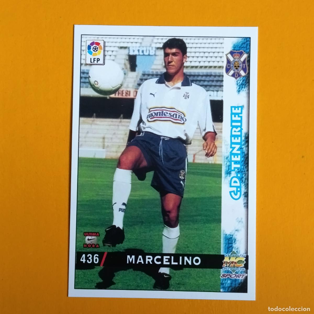 Cromos de F&uacute;tbol: 436 MARCELINO. &Uacute;LTIMA HORA. C D TENERIFE. LAS FICHAS DE LA LIGA 98-99. MUNDICROMO