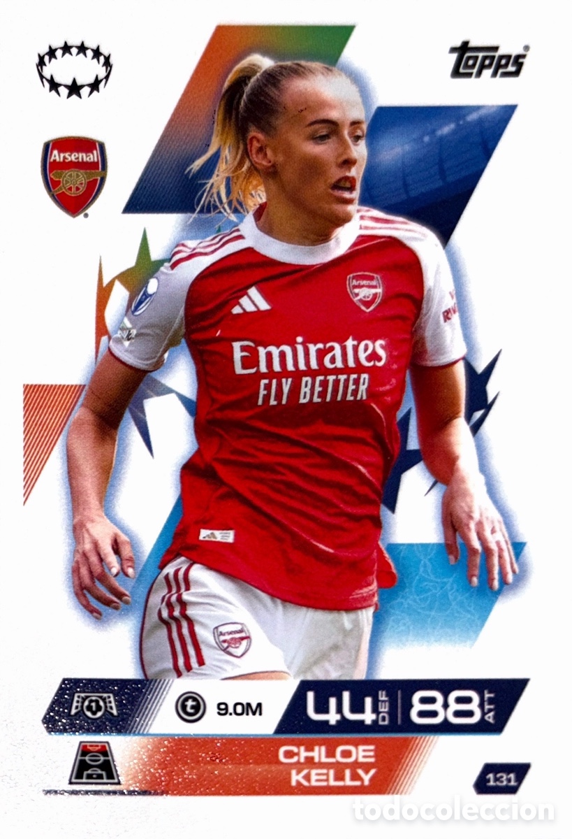 Fu&szlig;ball-Sticker: 131. Chloe Kelly - Arsenal - (MATCH ATTAX EXTRA CHAMPIONS LEAGUE 2025/26) TOPPS