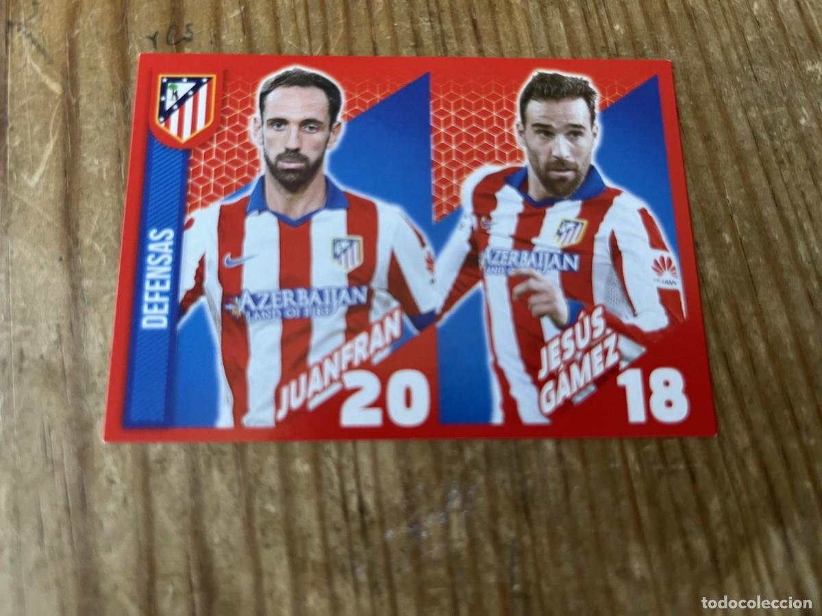 Football Stickers: CROMO SIN PEGAR NUNCA PEGADO COLECCION OFICIAL ATLETICO MADRID 2014 2015 # 9 JUANFRAN JESUS GAMEZ