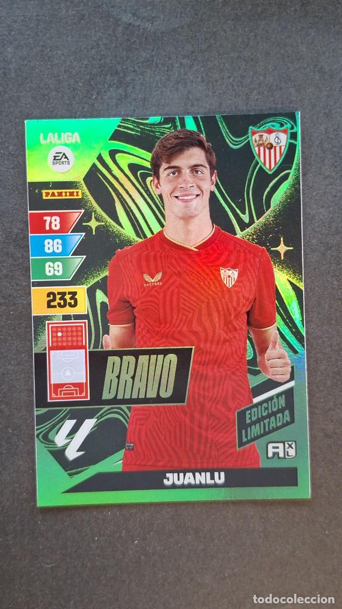 Cromos de F&uacute;tbol: L1 JUANLU SEVILLA F. C. BRAVO EDICION LIMITADA ADRENALYN XL LIGA 2023/2024 23 24 PANINI
