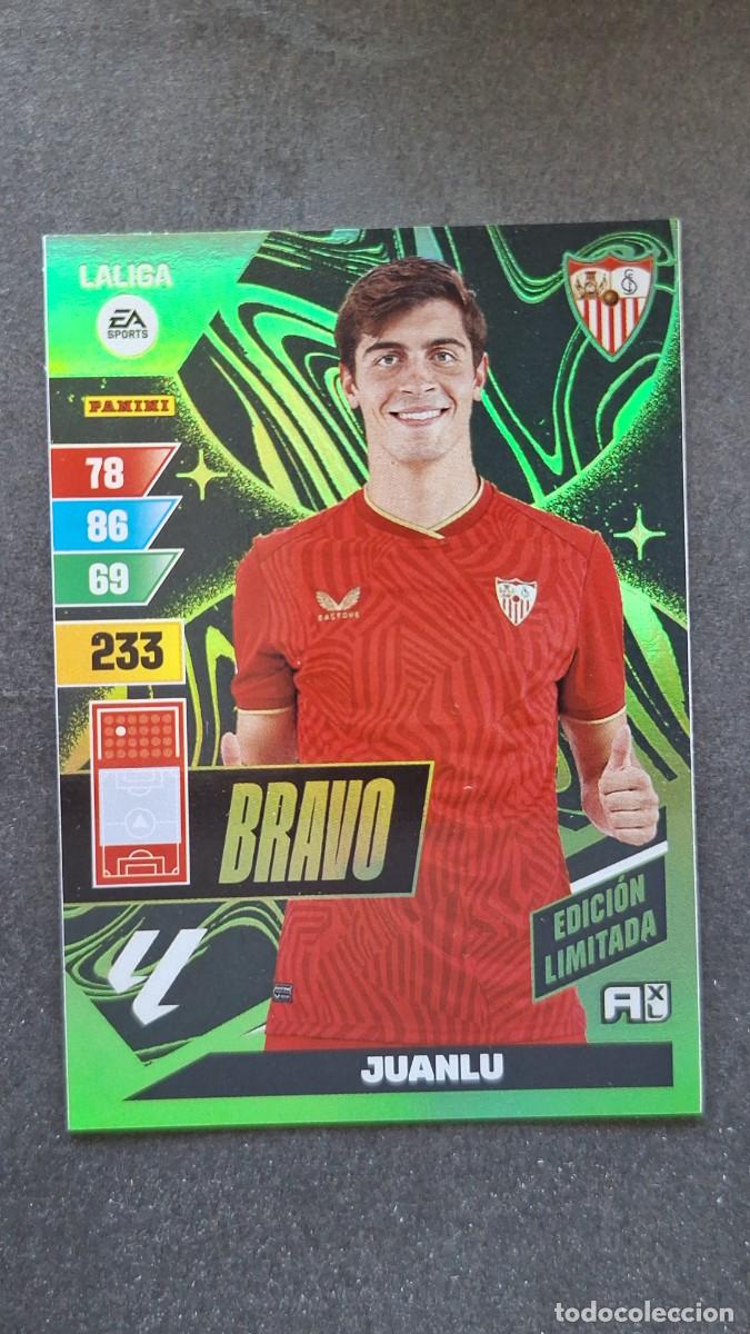Cromos de F&uacute;tbol: L1 JUANLU SEVILLA F. C. BRAVO EDICION LIMITADA ADRENALYN XL LIGA 2023/2024 23 24 PANINI