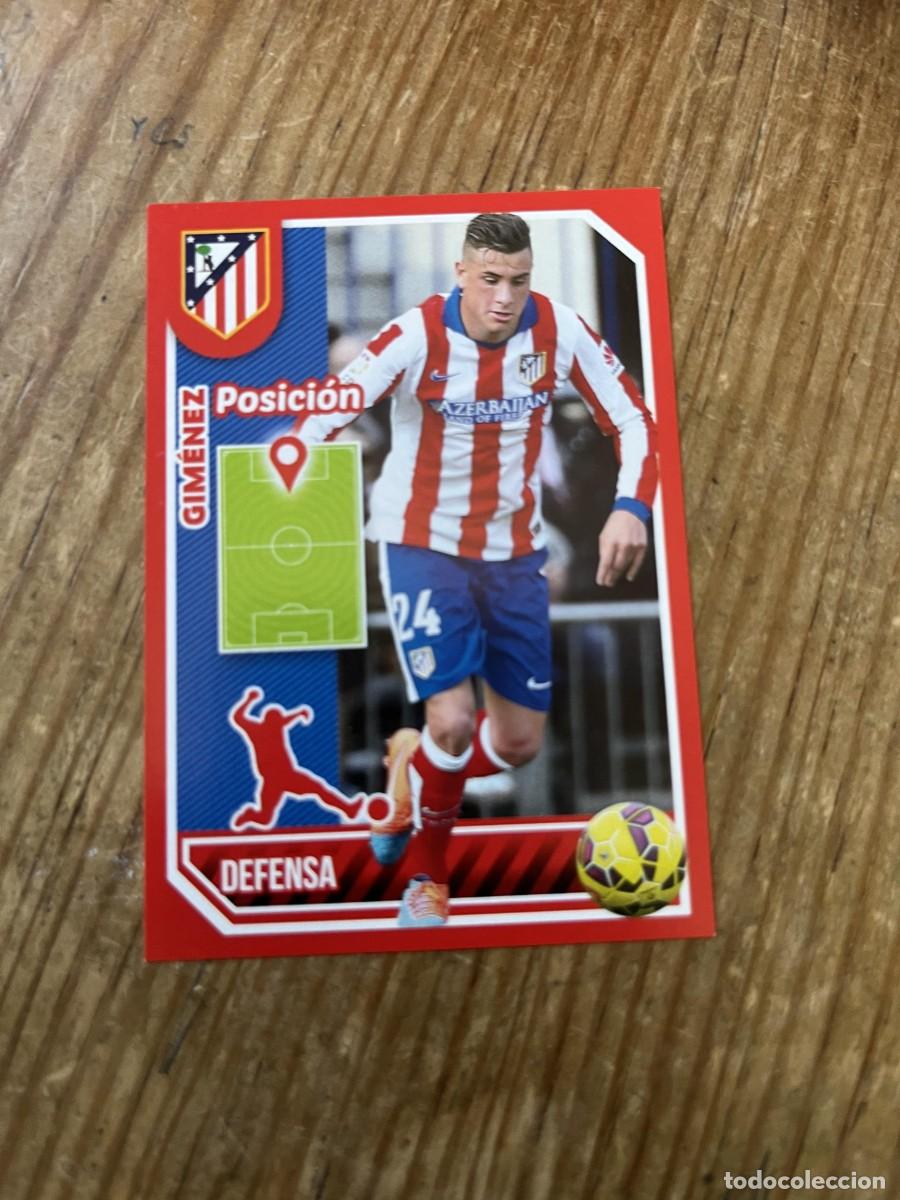 Cromos de F&uacute;tbol: CROMO SIN PEGAR NUNCA PEGADO COLECCION OFICIAL ATLETICO MADRID 2014 2015 # 58 GIMENEZ
