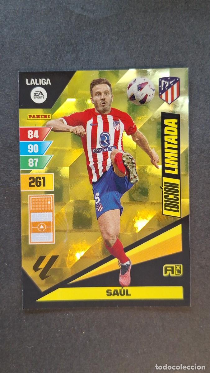 Cromos de F&uacute;tbol: L1 SAUL ATLETICO DE MADRID EDICION LIMITADA ADRENALYN XL LIGA 2023/2024 23 24 PANINI