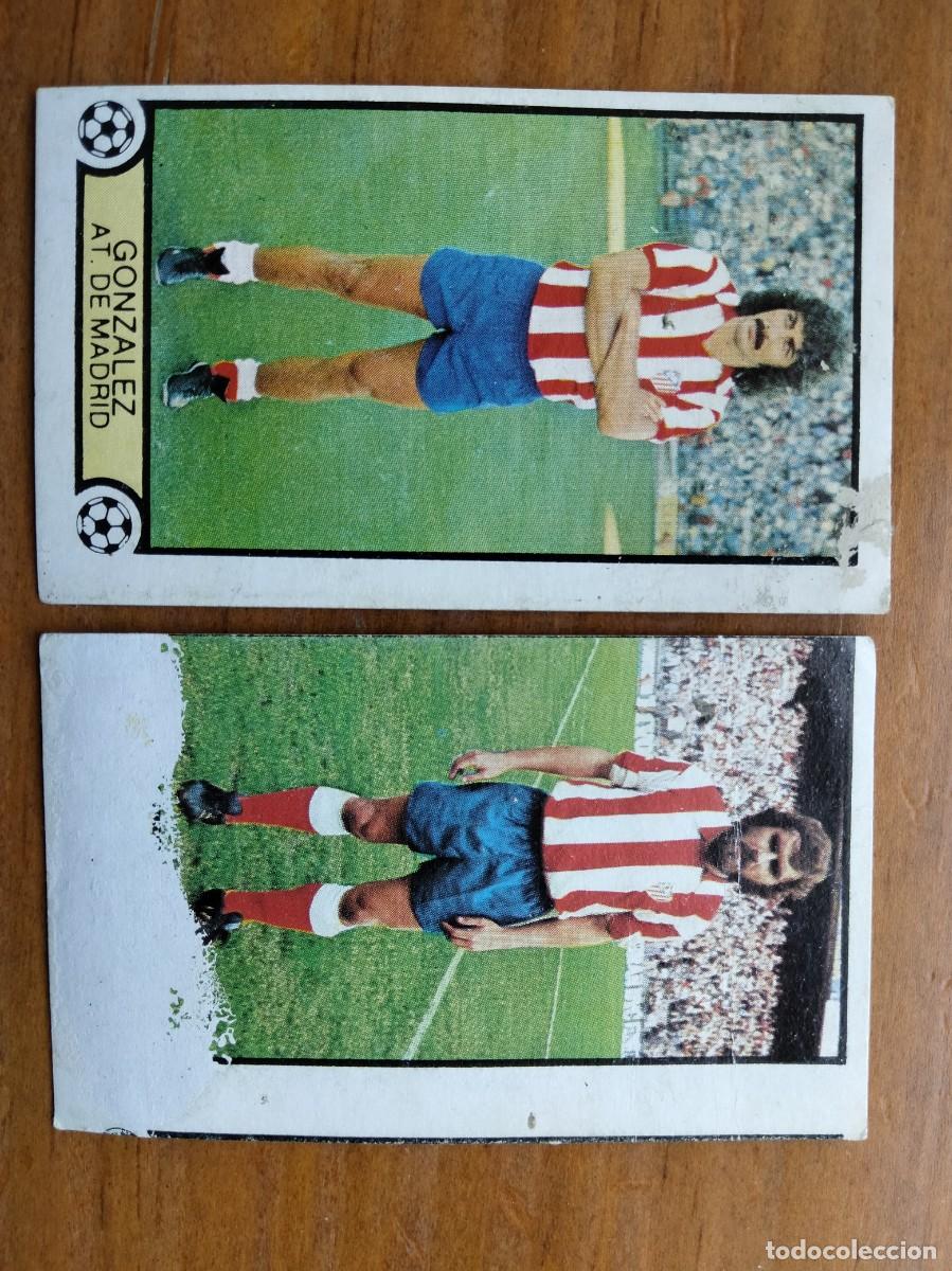 Cromos de F&uacute;tbol: Gonz&aacute;lez At.Madrid + regalo Robi def. cromo &aacute;lbum liga este 79 80