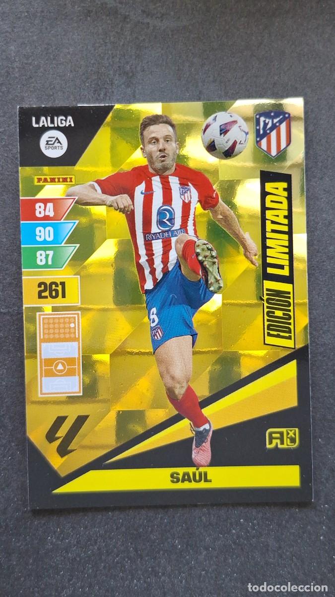 Cromos de F&uacute;tbol: L1 SAUL ATLETICO DE MADRID EDICION LIMITADA ADRENALYN XL LIGA 2023/2024 23 24 PANINI