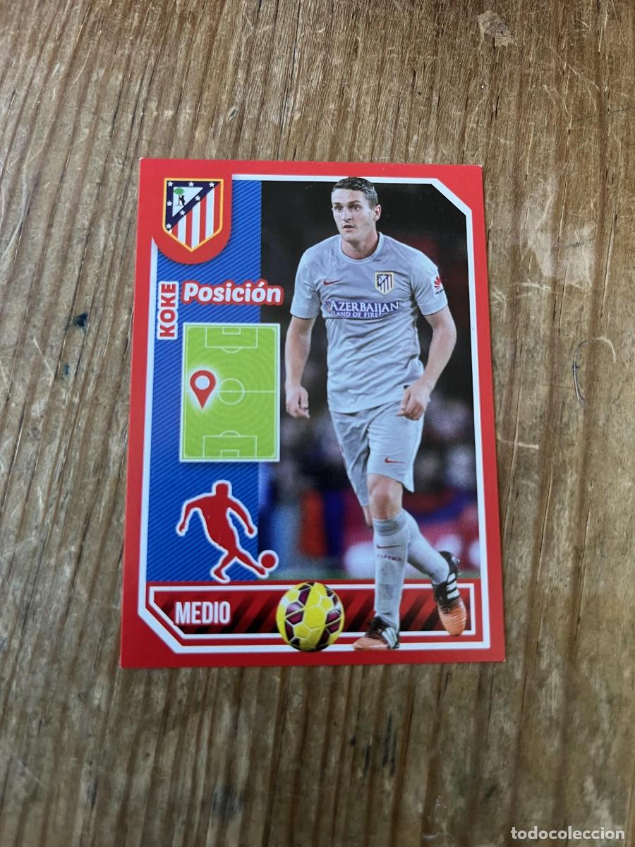 Football Stickers: CROMO SIN PEGAR NUNCA PEGADO COLECCION OFICIAL ATLETICO MADRID 2014 2015 # 110 KOKE