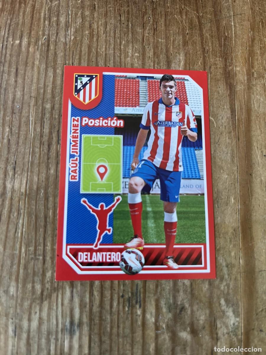 Cartes &agrave; collectionner de Football: CROMO SIN PEGAR NUNCA PEGADO COLECCION OFICIAL ATLETICO MADRID 2014 2015 # 130 RAUL JIMENEZ