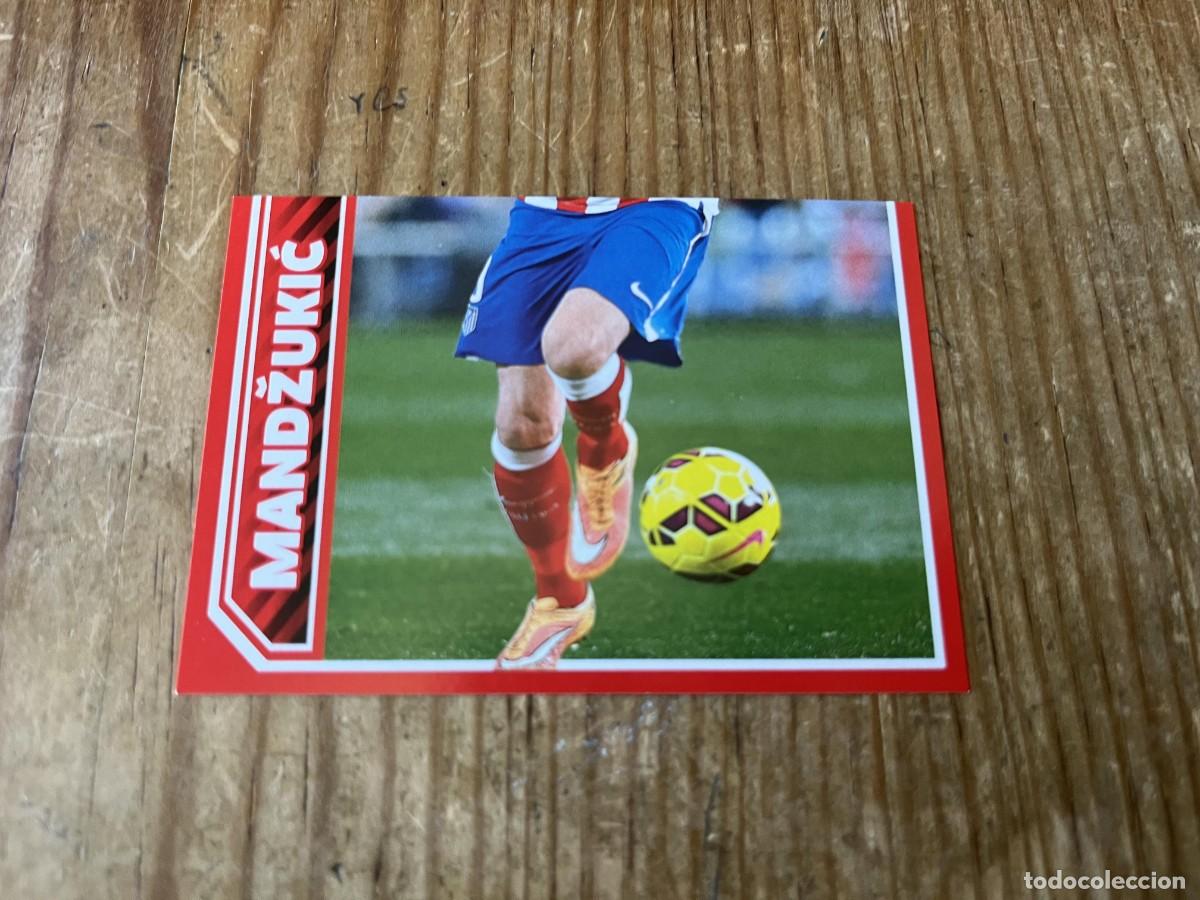 Cromos de F&uacute;tbol: CROMO SIN PEGAR NUNCA PEGADO COLECCION OFICIAL ATLETICO MADRID 2014 2015 # 137 MANDZUKIC