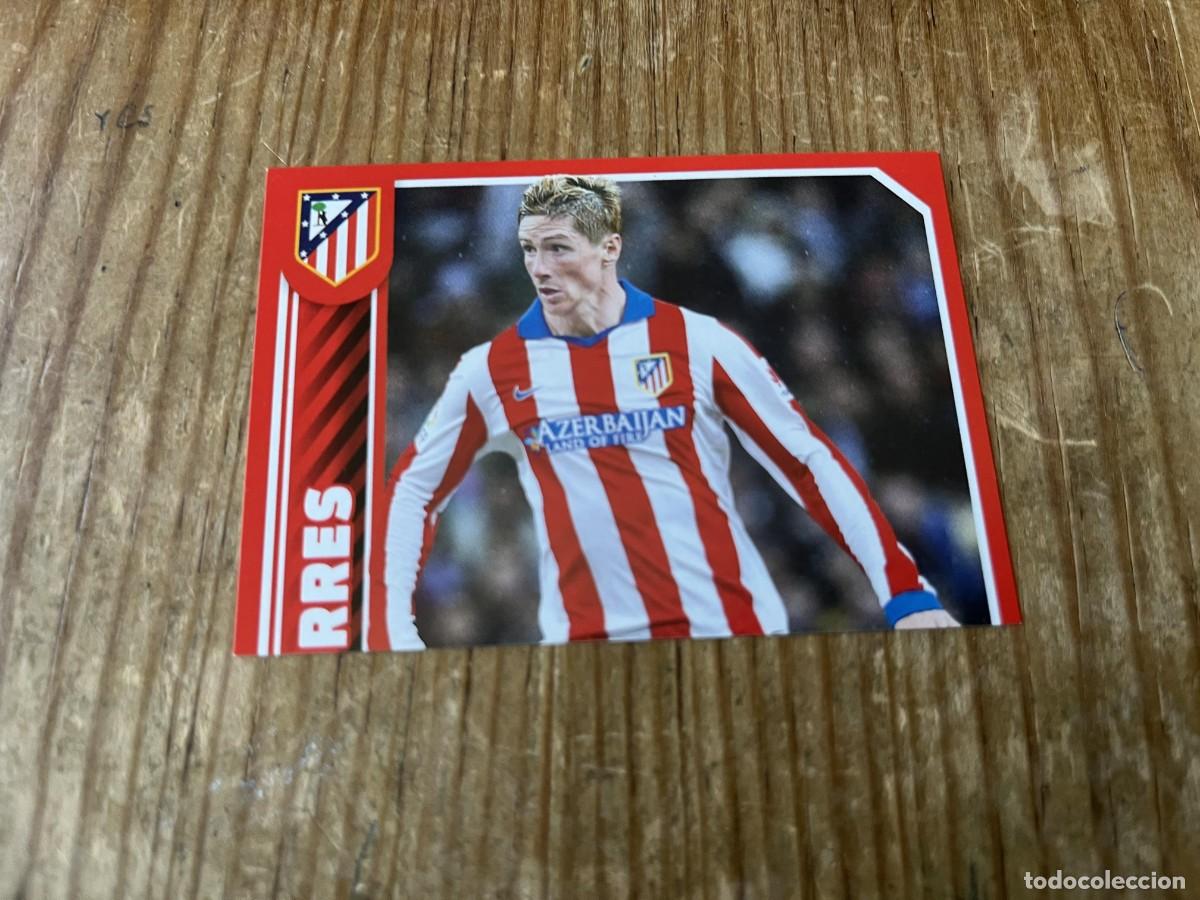 Cromos de F&uacute;tbol: CROMO SIN PEGAR NUNCA PEGADO COLECCION OFICIAL ATLETICO MADRID 2014 2015 # 142 FERNANDO TORRES