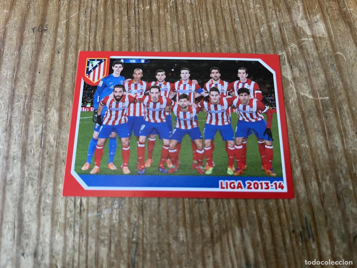 Football Stickers: CROMO SIN PEGAR NUNCA PEGADO COLECCION OFICIAL ATLETICO MADRID 2014 2015 # 151 ONCE ALINEACION