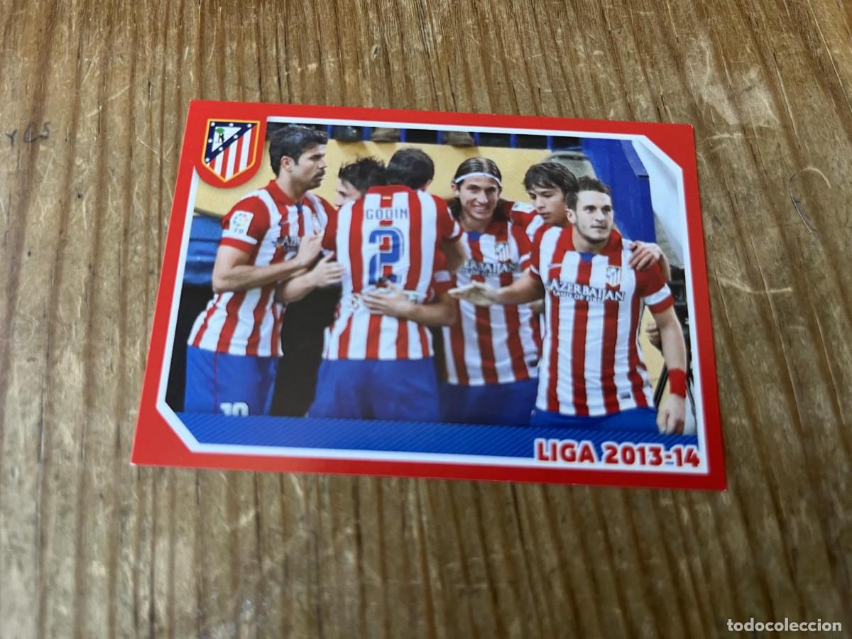 Football Stickers: CROMO SIN PEGAR NUNCA PEGADO COLECCION OFICIAL ATLETICO MADRID 2014 2015 # 152 CELEBRACION GOL