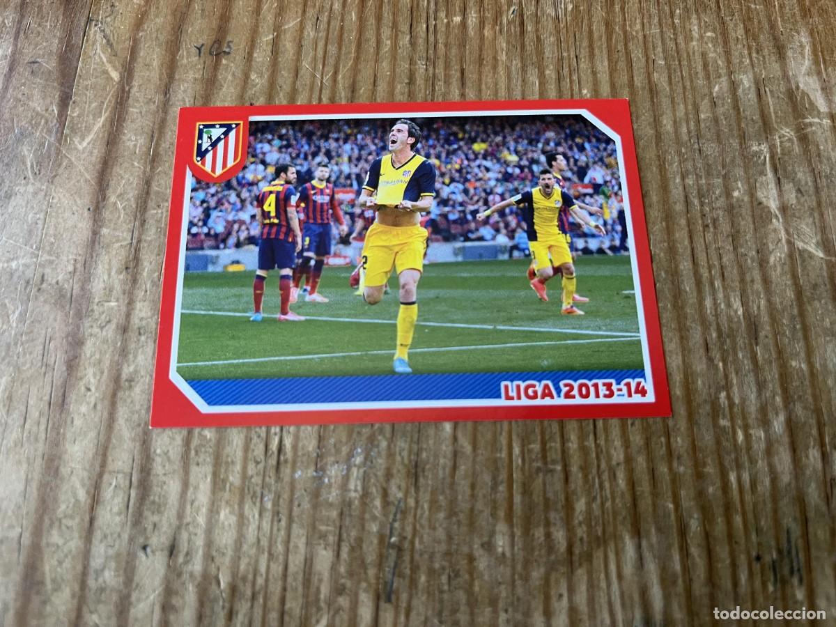 Cartes &agrave; collectionner de Football: CROMO SIN PEGAR NUNCA PEGADO COLECCION OFICIAL ATLETICO MADRID 2014 2015 # 153 CELEBRACION GOL GODIN