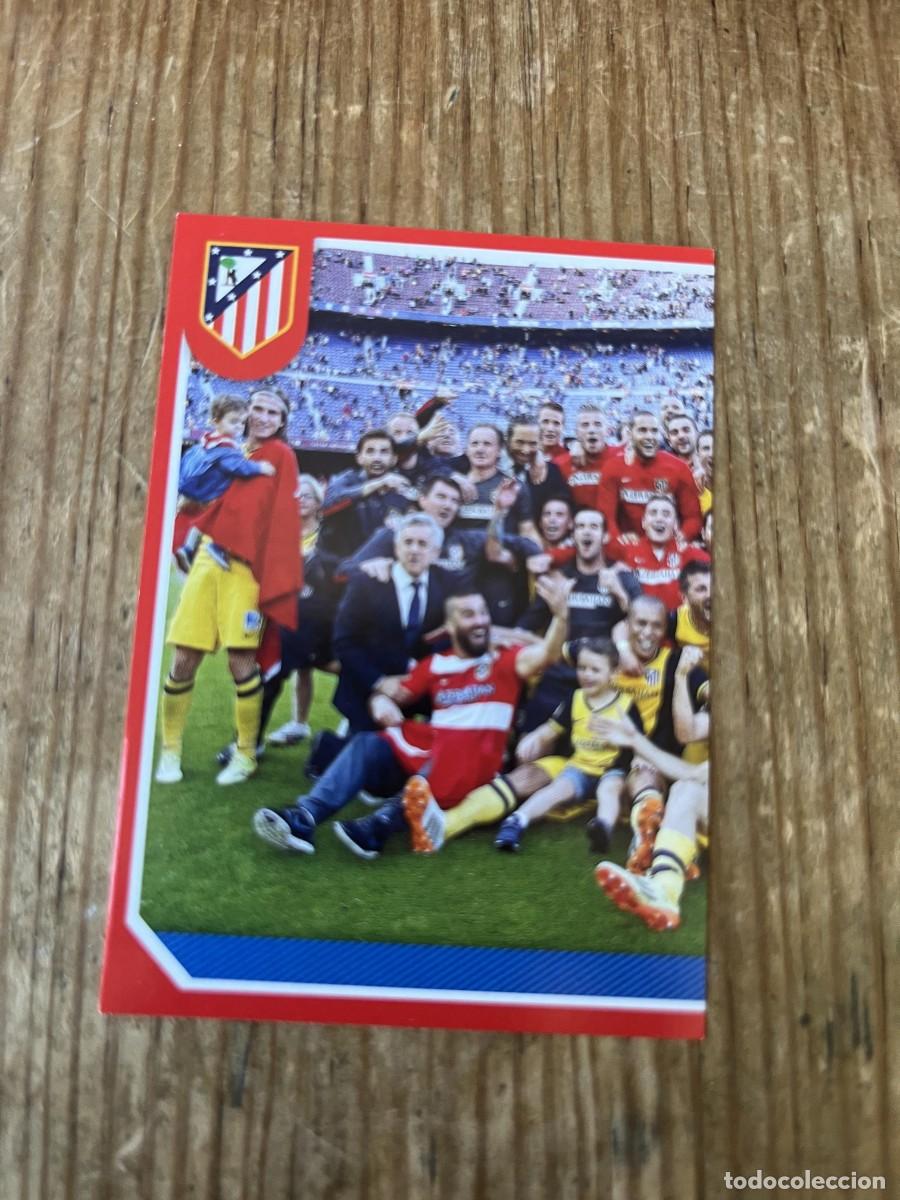 Cartes &agrave; collectionner de Football: CROMO SIN PEGAR NUNCA PEGADO COLECCION OFICIAL ATLETICO MADRID 2014 2015 # 154 CAMPEON LIGA