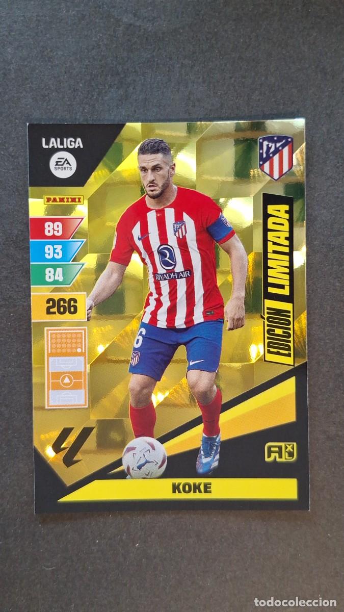 Cromos de F&uacute;tbol: L1 KOKE ATLETICO DE MADRID EDICION LIMITADA ADRENALYN XL LIGA 2023/2024 23 24 PANINI